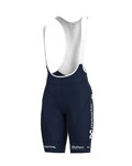 ALÉ Kolesarske kratke hlače z naramnicami - MOVISTAR 2021 PR-R - modra