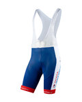 NALINI Kolesarske kratke hlače z naramnicami - DIRECT ENERGIE 2020 - modra/bela