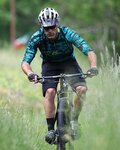 NALINI Kolesarski dres z dolgimi rokavi poletni - AIS HILL MTB - črna/zelena