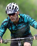 NALINI Kolesarski dres z dolgimi rokavi poletni - AIS HILL MTB - črna/zelena
