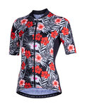 NALINI Kolesarski dres s kratkimi rokavi - AIS MODERNA 2.0 LADY - črna/rdeča