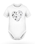otroški bodi - BABY CYCLING LOVER - bela