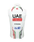 PISSEI Kolesarski brezrokavnik - UAE TEAM EMIRATES 2024 - bela
