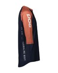 POC Kolesarski dres s kratkimi rokavi - MTB PURE 3/4 - modra/oranžna