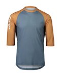 POC Kolesarski dres s kratkimi rokavi - MTB PURE 3/4 - oranžna/modra