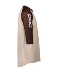 POC Kolesarski dres s kratkimi rokavi - MTB PURE 3/4 - rjava/bež