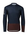 POC Kolesarski dres z dolgimi rokavi poletni - MTB PURE - bordo/modra