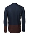 POC Kolesarski dres z dolgimi rokavi poletni - MTB PURE - bordo/modra