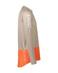POC Kolesarski dres z dolgimi rokavi poletni - MTB PURE - rjava/oranžna