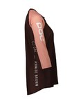 POC Kolesarski dres s kratkimi rokavi - MTB PURE 3/4 LADY - rjava/rožnata