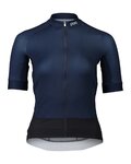 POC Kolesarski dres s kratkimi rokavi - ESSENTIAL ROAD LADY - črna/modra