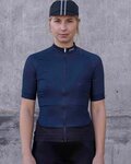POC Kolesarski dres s kratkimi rokavi - ESSENTIAL ROAD LADY - črna/modra