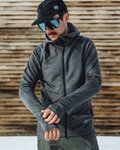 POC pulover - MERINO ZIP HOOD - siva
