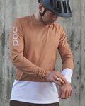 POC Kolesarski dres z dolgimi rokavi poletni - MTB PURE - bela/rjava