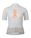 POC Kolesarski dres s kratkimi rokavi - ESSENTIAL ROAD LADY - bela/siva