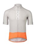 POC Kolesarski dres s kratkimi rokavi - ESSENTIAL ROAD LOGO - siva/oranžna