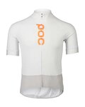 POC Kolesarski dres s kratkimi rokavi - ESSENTIAL ROAD LOGO - bela/siva