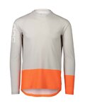 POC Kolesarski dres z dolgimi rokavi poletni - MTB PURE - siva/oranžna