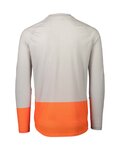 POC Kolesarski dres z dolgimi rokavi poletni - MTB PURE - siva/oranžna