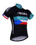 Kolesarski dres s kratkimi rokavi - BORA 2017 - črna