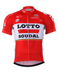 Kolesarski dres s kratkimi rokavi - LOTTO 2017 - rdeča/bela