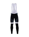 Kolesarske dolge hlače z naramnicami - BORA 2017 WINTER - črna