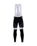 Kolesarske dolge hlače z naramnicami - BORA 2017 SUMMER - črna