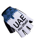 Kolesarske rokavice s kratkimi prsti - UAE 2017 - modra/bela