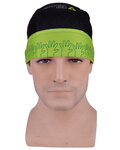 Kolesarska  bandana - DIMENSION DATA 2018 - črna/zelena