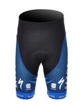 Kolesarske kratke hlače brez naramnic - SAXO BANK 2012 - črna/modra
