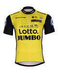 Kolesarski dres s kratkimi rokavi - LOTTO 2018 - rumena/črna