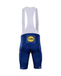 BONAVELO Kolesarske kratke hlače z naramnicami - QUICKSTEP 2018 - modra