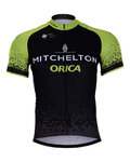 BONAVELO Kolesarski dres s kratkimi rokavi - ORICA 2018 - črna/zelena