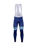 Kolesarske dolge hlače z naramnicami - ASTANA 2018 WINTER - modra