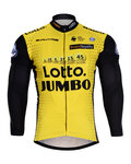 Kolesarski dres z dolgimi rokavi zimski - LOTTO 2018 WINTER - rumena/črna