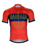 BONAVELO Kolesarski dres s kratkimi rokavi - BAHRAIN  MERIDA 2018 - rdeča/modra