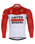 Kolesarski dres z dolgimi rokavi poletni - LOTTO 2018 SUMMER - bela/rdeča