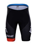 Kolesarske kratke hlače brez naramnic - BMC 2018 - rdeča/črna/modra