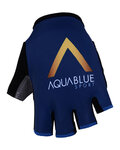Kolesarske rokavice s kratkimi prsti - AQUA BLUE 2018 - zlata/modra