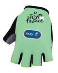 BONAVELO Kolesarske rokavice s kratkimi prsti - TOUR DE FRANCE - zelena