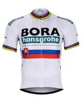 BONAVELO Kolesarski dres s kratkimi rokavi - BORA UCI 2019 KIDS - bela