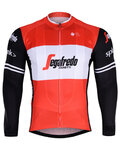 BONAVELO Kolesarski dres z dolgimi rokavi poletni - TREK 2019 SUMMER - rdeča