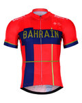 BONAVELO Kolesarski dres s kratkimi rokavi - BAHRAIN MERIDA 2019 - modra/rdeča