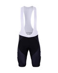 BONAVELO Kolesarske kratke hlače z naramnicami - EDUCATION FIRST 2019 - črna