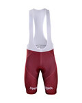 BONAVELO Kolesarske kratke hlače z naramnicami - KATUSHA 2019 - rdeča