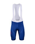 BONAVELO Kolesarske kratke hlače z naramnicami - QUICKSTEP 2019 - modra