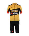 BONAVELO Kolesarski dres kratek rokav in kratke hlače - JUMBO-VISMA '20 KIDS - rumena/črna