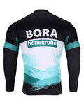 BONAVELO Kolesarski dres z dolgimi rokavi poletni - BORA 2020 SUMMER - črna/bela/zelena