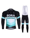 BONAVELO Kolesarski zimski set - BORA 2020 WINTER - črna/zelena/bela