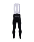 BONAVELO Kolesarske dolge hlače z naramnicami - BAHRAIN MCL. '20 WNT - črna